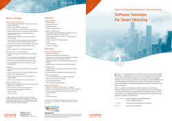 Software Solutions for Smart Metering