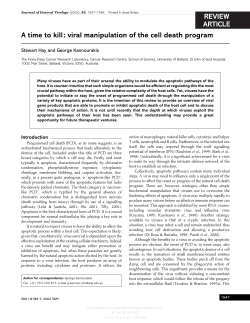 A time to kill: viral manipulation of the cell death program