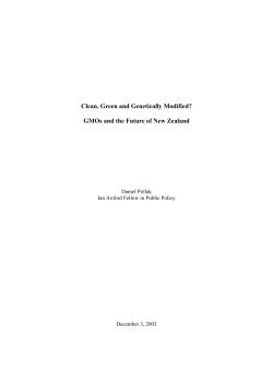 Clean, Green and Genetically Modified?