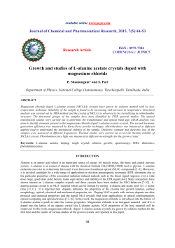 Growth and studies of L-alanine acetate crystals doped with