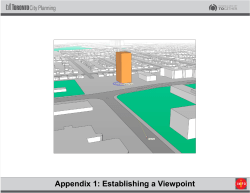 Appendix 1: Establishing a Viewpoint