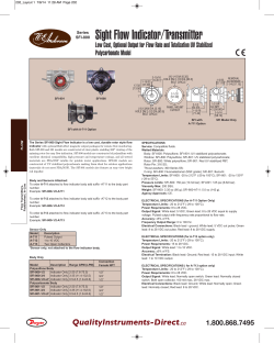Dwyer Instruments Dwyer SFI-800-1/2-A711 Indicator - Fluke