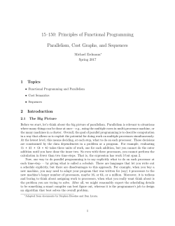 Notes on Parallelism
