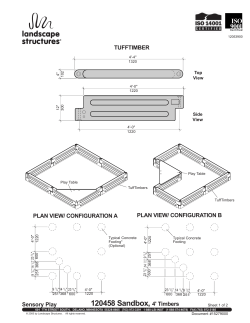 Sensory Play 120458 Sandbox,4` Timbers