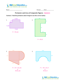 Perimeter and Area of Composite Figures Answers