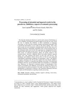 Processing of attended and ignored words in the parafovea