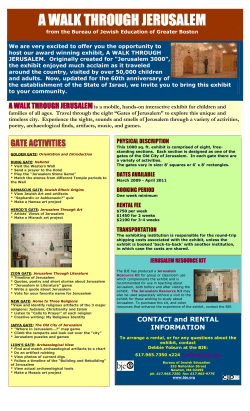 a walk through jerusalem