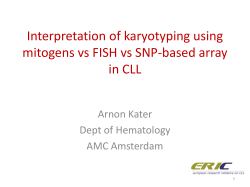 Interpretation of karyotyping using mitogens vs FISH vs SNP