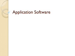 Application Software