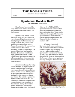 Spartacus: Good or Bad?
