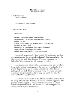 The virtuous woman
