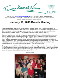 Jan 2013 - AAUW Tacoma