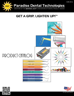 product catalog - Paradise Dental Technologies