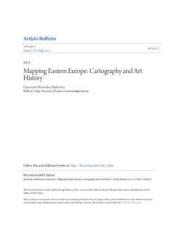 Mapping Eastern Europe: Cartography and Art - Purdue e-Pubs