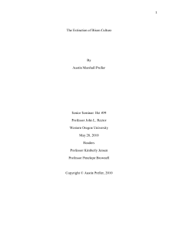 The Extinction of Bison Culture
