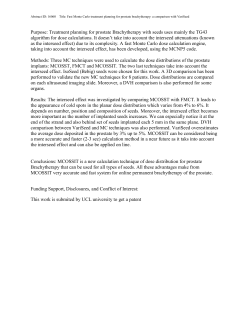 Purpose: Treatment planning for prostate Brachytherapy with seeds