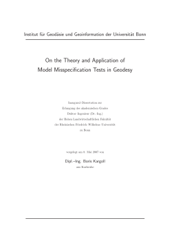 On the Theory and Application of Model