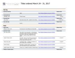 New Titles