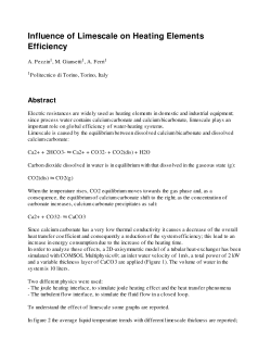 Influence of Limescale on Heating Elements Efficiency
