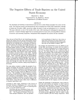 The Negative Effects of Trade Barriers on the United States Economy