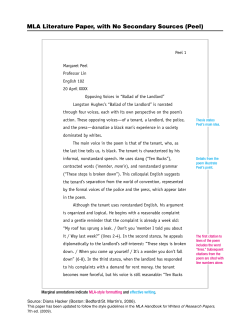 MLA Literature Paper, with No Secondary Sources (Peel)