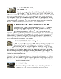 1. LARKSPUR CITY HALL, 400 Magnolia Ave. The