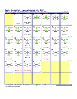 Launch Schedule for May-2017