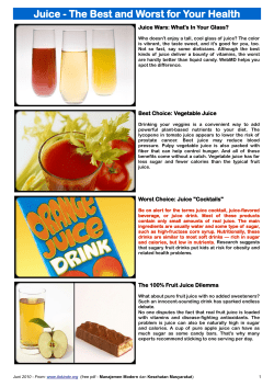 Juice - The Best and Worst for Your Health