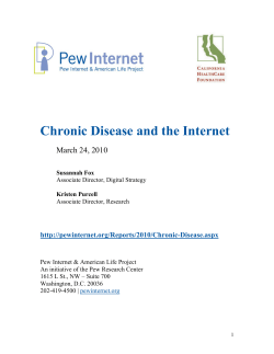 Chronic Disease and the Internet