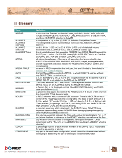 FIRST Robotics Competition 2017 Game and Season Manual