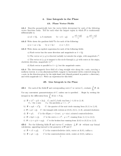 18.02SC Supplementary Problems: Line Integrals in the Plane