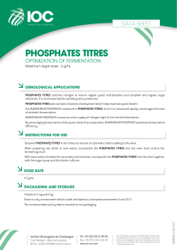 phosphates titres - Institut Oenologique de Champagne