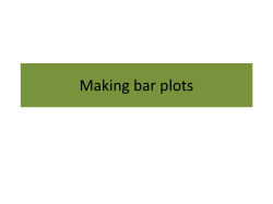 Making bar plots