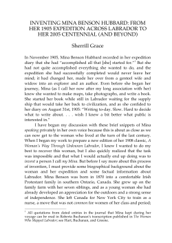INVENTING MINA BENSON HUBBARD
