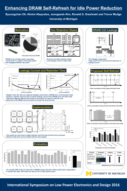 Enhancing DRAM Self-Refresh for Idle Power Reduction