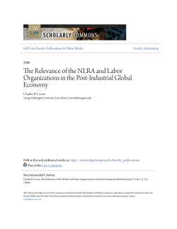 The Relevance of the NLRA and Labor Organizations in the Post