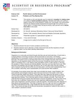 Lesson 15 &ndash; Predators and Prey Mystery Box