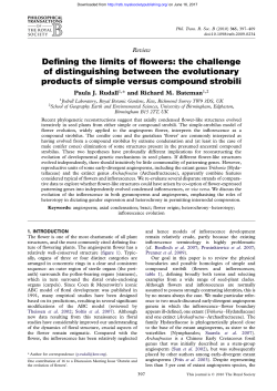 Downloaded - Philosophical Transactions of the Royal Society B