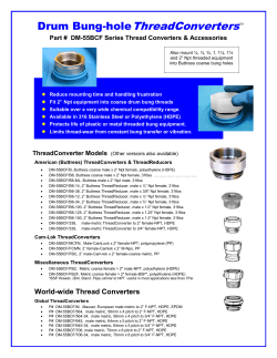 Drum Bung-holeThreadConverters - Drum