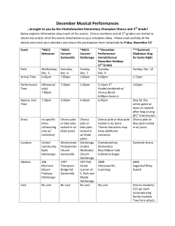 December Musical Performances