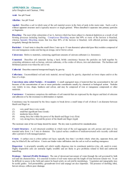 SOILS AND LAND CAPABILITY