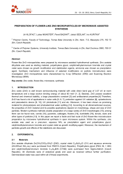 preparation of flower-like zno microstructures by