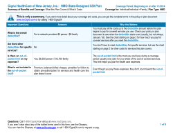 Cigna HealthCare of New Jersey, Inc.: HMO State