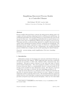 Simplifying Discovered Process Models in a Controlled Manner