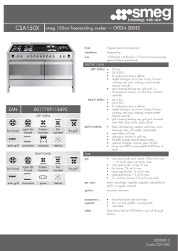 CSA150X smeg 150cm freestanding cooker &mdash; OPERA SERIES