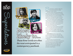 Adviser and Staff 123 Curriculum - Superlatives