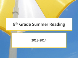 9th Grade Reading Summaries