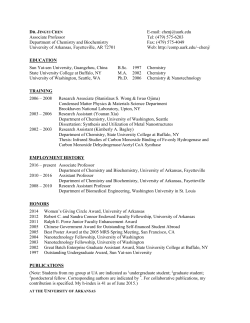 Curriculum Vitae - University of Arkansas