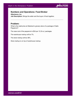 Food Broker - Micron Technology, Inc.