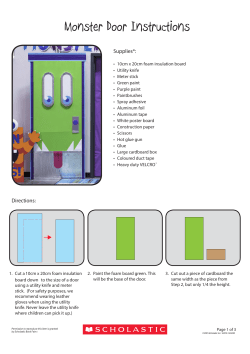 Monster Door Instructions